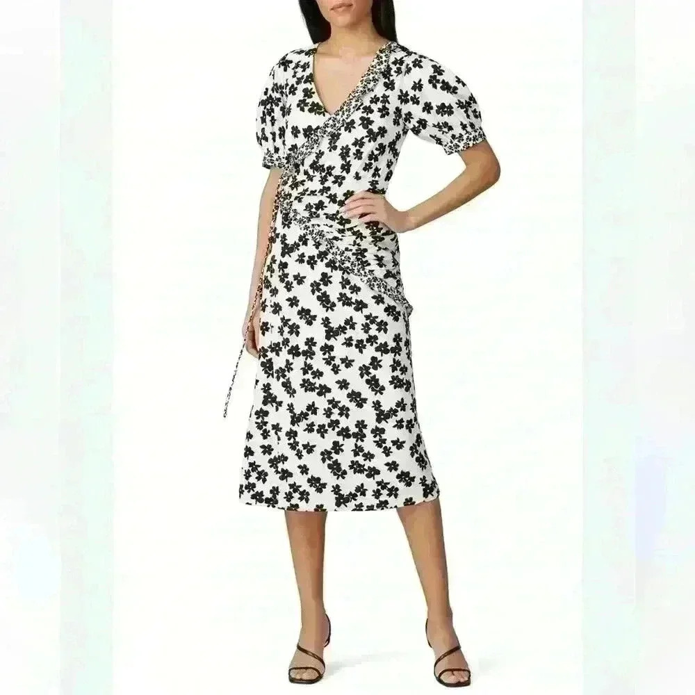 Love, Whit by Whitney Port floral wrap dress